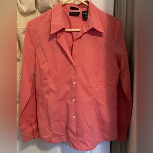New York & Company Coral Button-Down Shirt